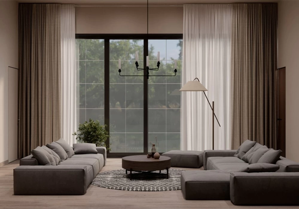 Nội thất Minimalism thường ưu tiên các đường nét vuông góc, rõ ràng