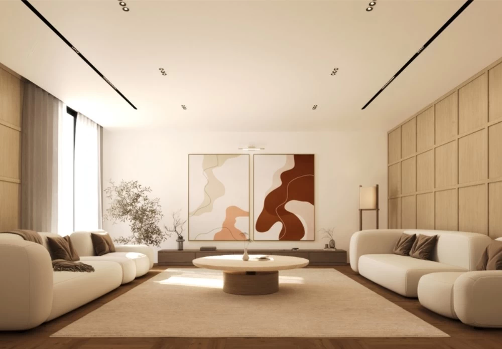 Mẫu thiết kế phòng khách theo phong cách nội thất Minimalism