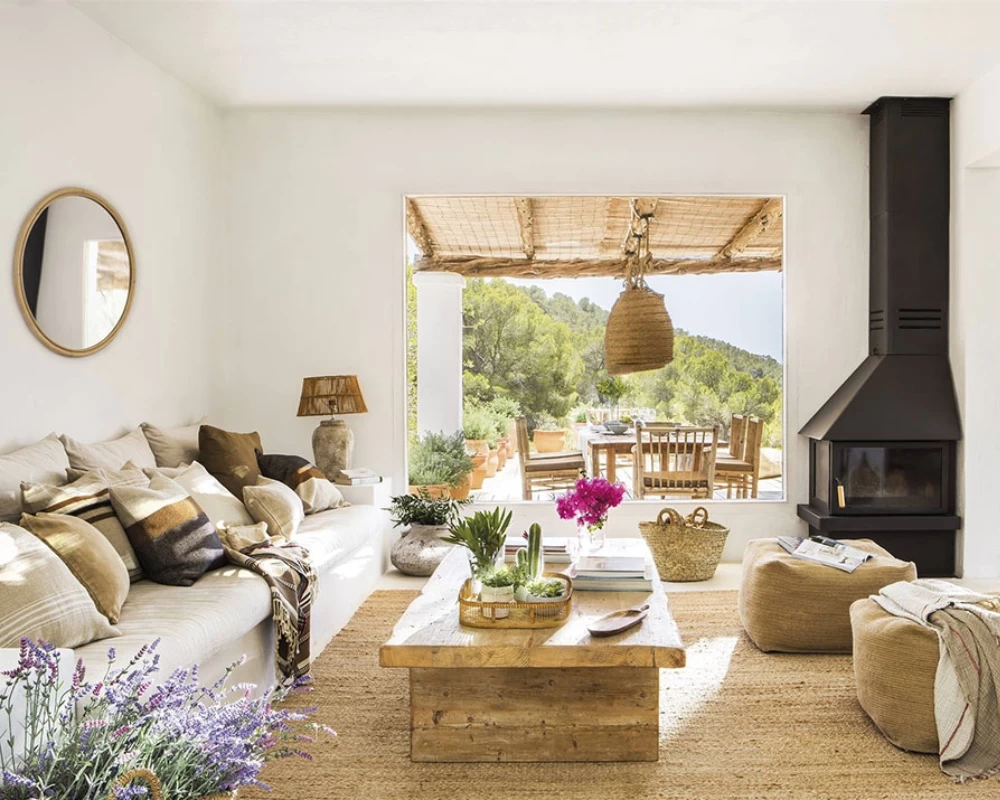 Mẫu thiết kế phòng khách theo phong cách Địa Trung Hải