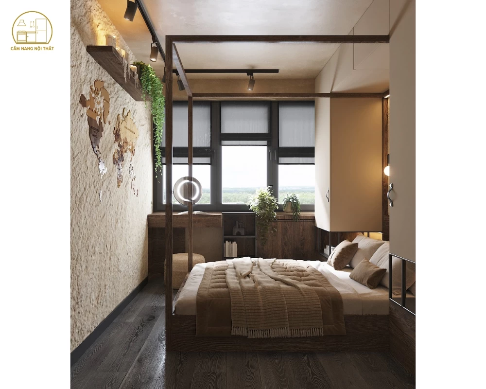 Phòng ngủ Wabi Sabi đẹp