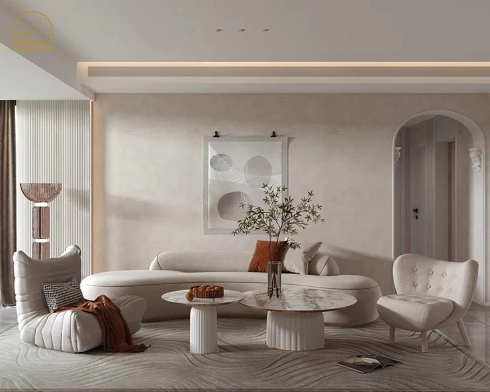 Thiết kế Wabi Sabi thường sử dụng gam màu trung tính