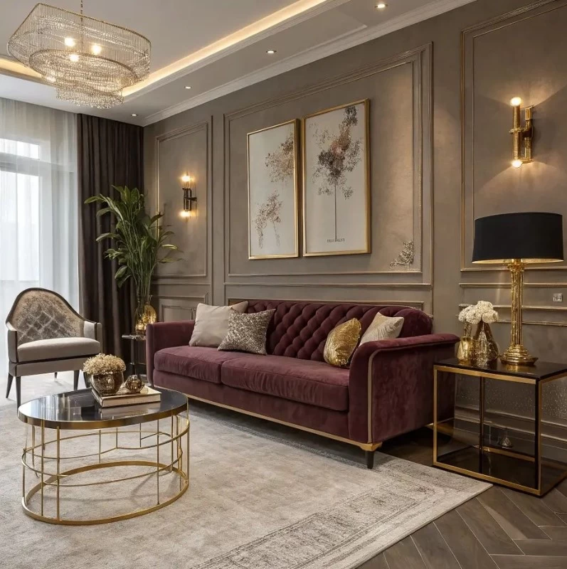 Phòng khách nhà phố rộng từ 25m2 dễ dàng ứng dụng các phong cách sang trọng, có nhiều chi tiết