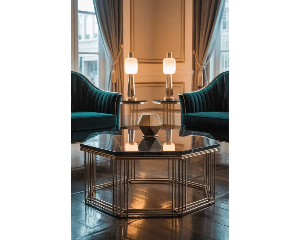 Phong cách Art Deco đề cao những đường nét rõ ràng, góc cạnh và đối xứng