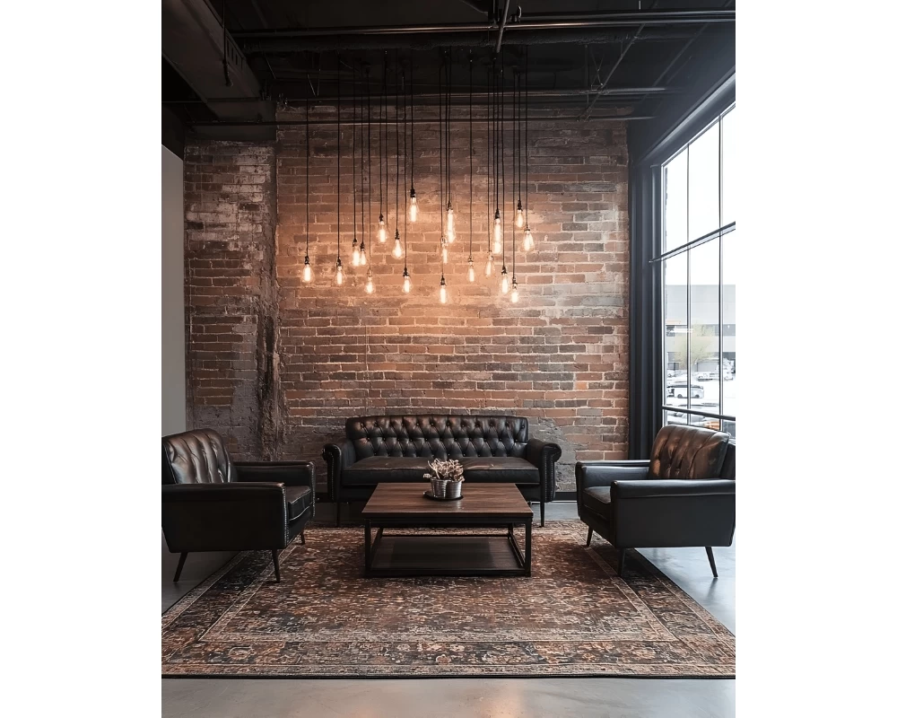 Không gian được decor theo phong cách Industrial toát lên vẻ đẹp của sự nguyên thủy, thô sơ