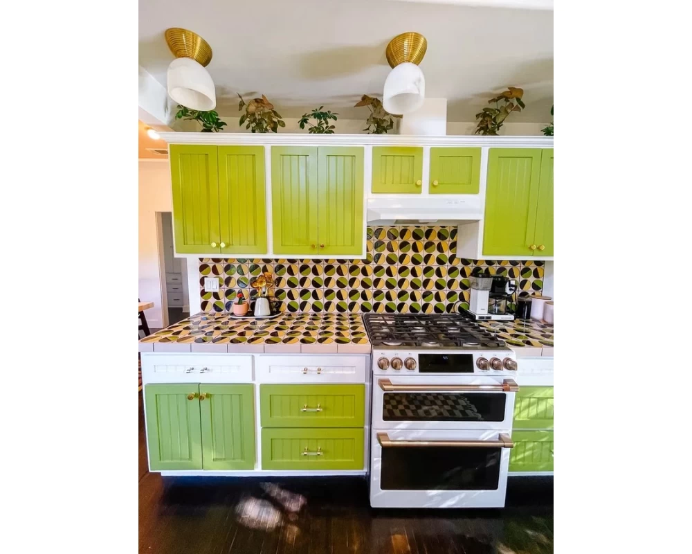 Phòng bếp theo phong cách Retro mẫu 3