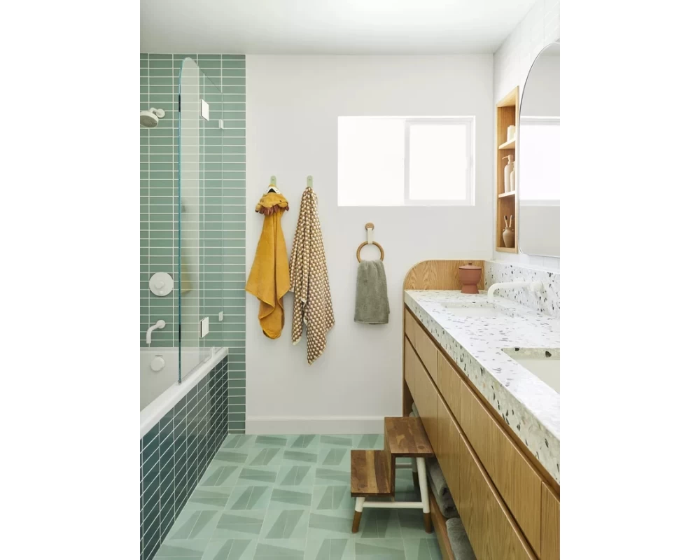 Phòng tắm theo phong cách Retro mẫu 4