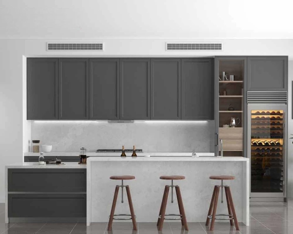 Mẫu phòng bếp phong cách Rustic hiện đại