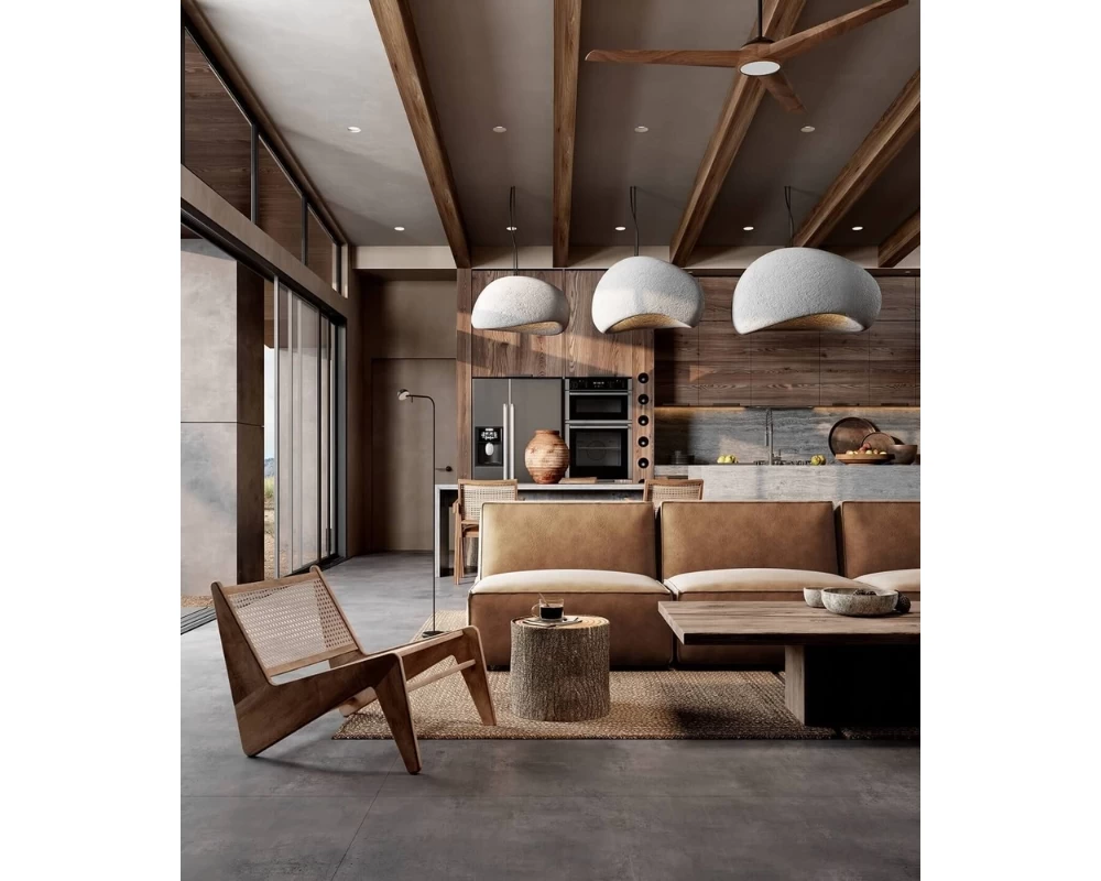 Đồ nội thất theo phong cách Rustic có thiết kế đơn giản, hiện đại