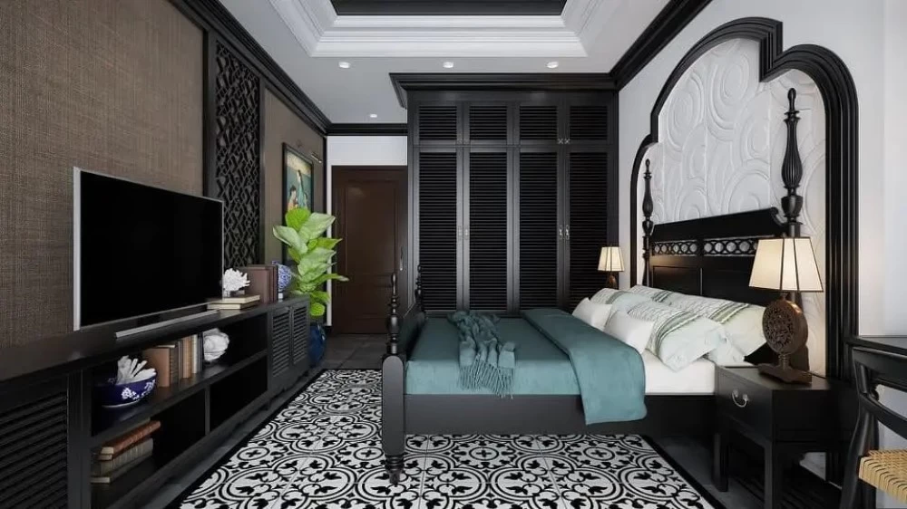Phòng ngủ Indochine có sử dụng các thiết bị công nghệ