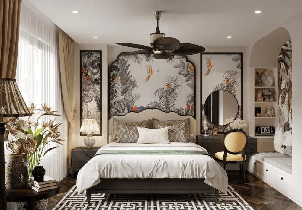 Đồ nội thất phong cách Indochine mang vẻ mộc mạc, đậm chất xưa