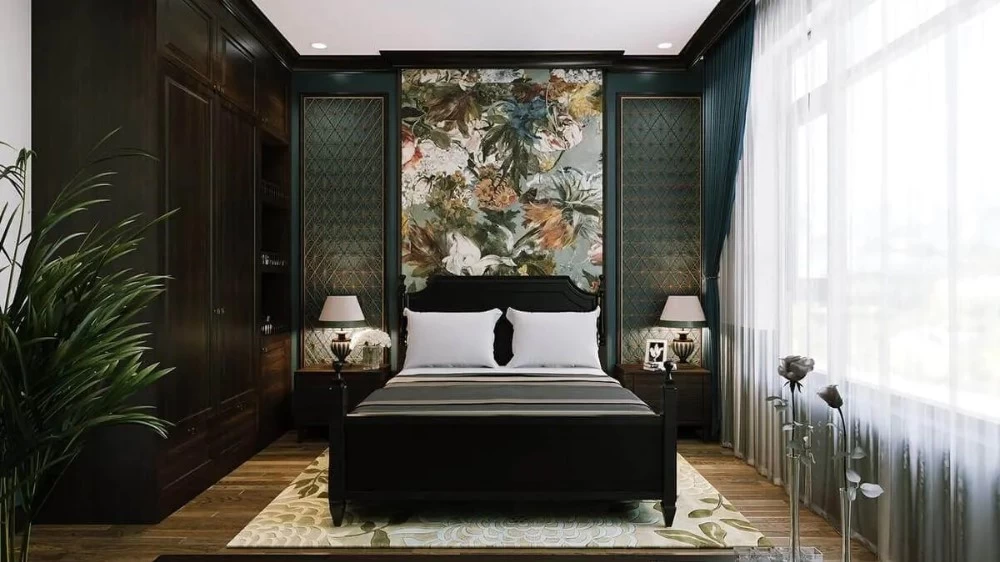 Phòng ngủ phong cách Indochine giàu giá trị truyền thống