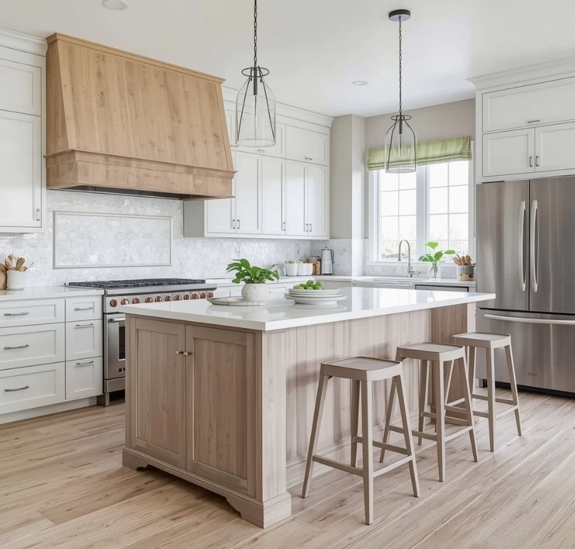 Mẫu đảo bếp xinh xắn, tiện lợi