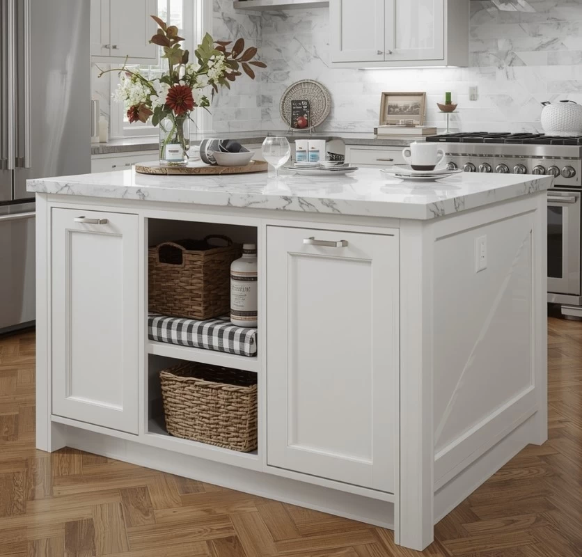 Mẫu bàn đảo bếp nhỏ gọn