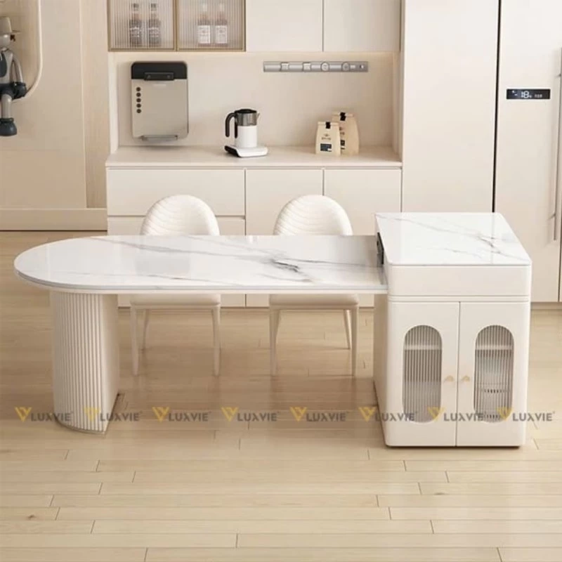 Mẫu đảo bếp bàn đá cao cấp của đơn vị Luxvie