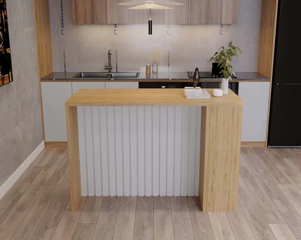 Mẫu đảo bếp có thiết kế đơn giản