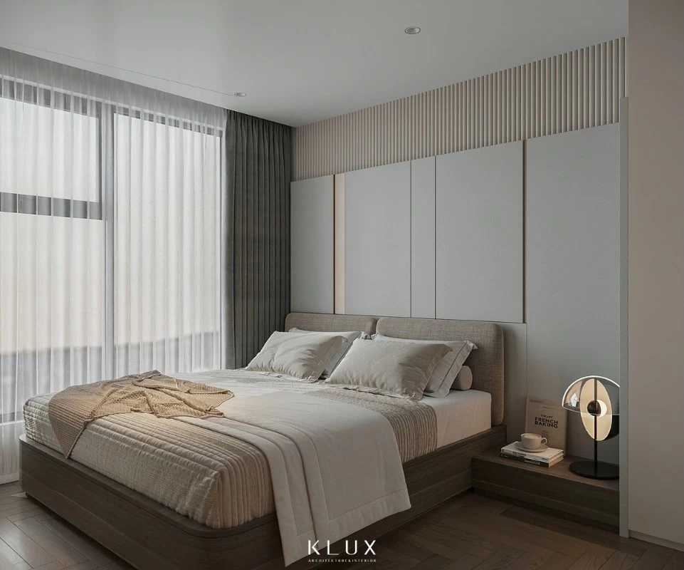 Góc phòng ngủ ấm cúng của căn hộ Sky Forest