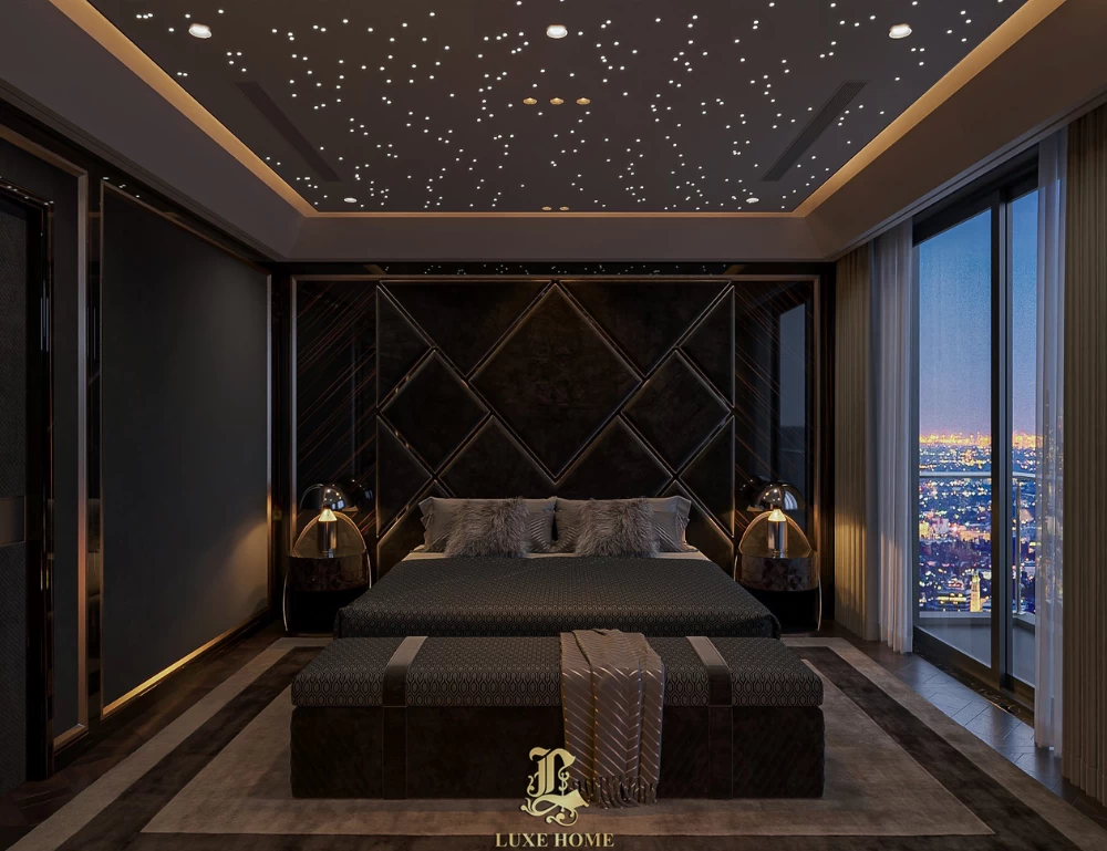 Phòng ngủ Penthouse đẳng cấp có view nhìn toàn cảnh thành phố