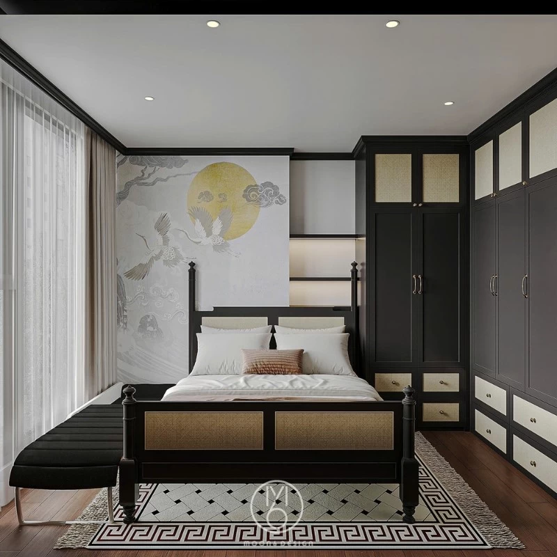 Mẫu thiết kế phòng ngủ chính cho căn hộ chung cư Indochine
