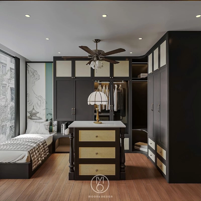 Mẫu thiết kế phòng ngủ phụ cho căn hộ chung cư Indochine