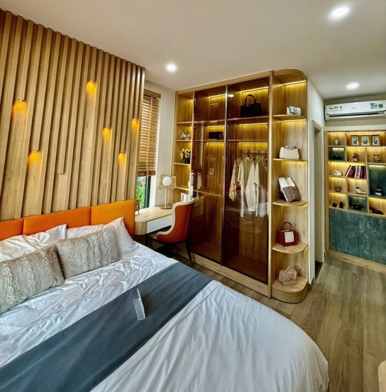 Mẫu thiết kế phòng ngủ cho căn hộ chung cư phong cách Nhật Bản hiện đại