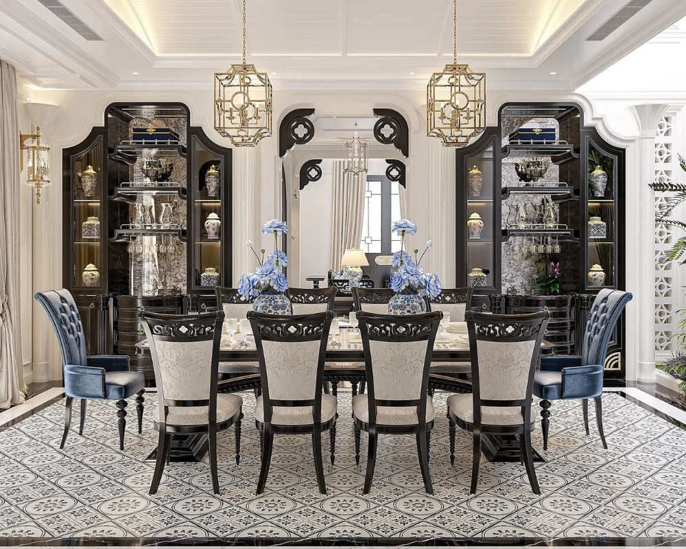 Gỗ và gạch bông là những loại vật liệu chính làm nên phong cách Indochine