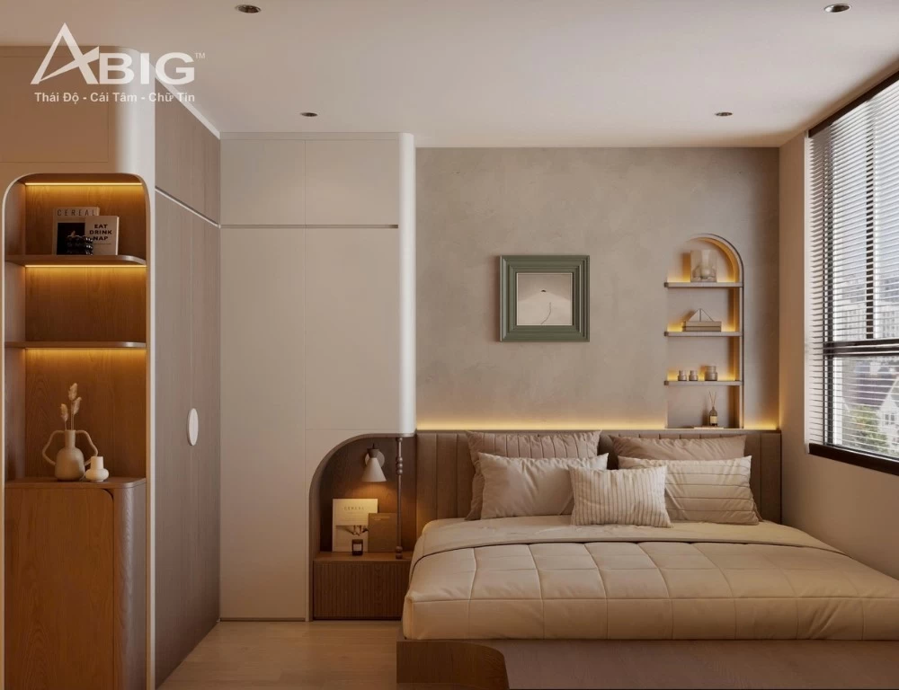Mẫu phòng ngủ master đẹp do đơn vị ABIG Interior thiết kế