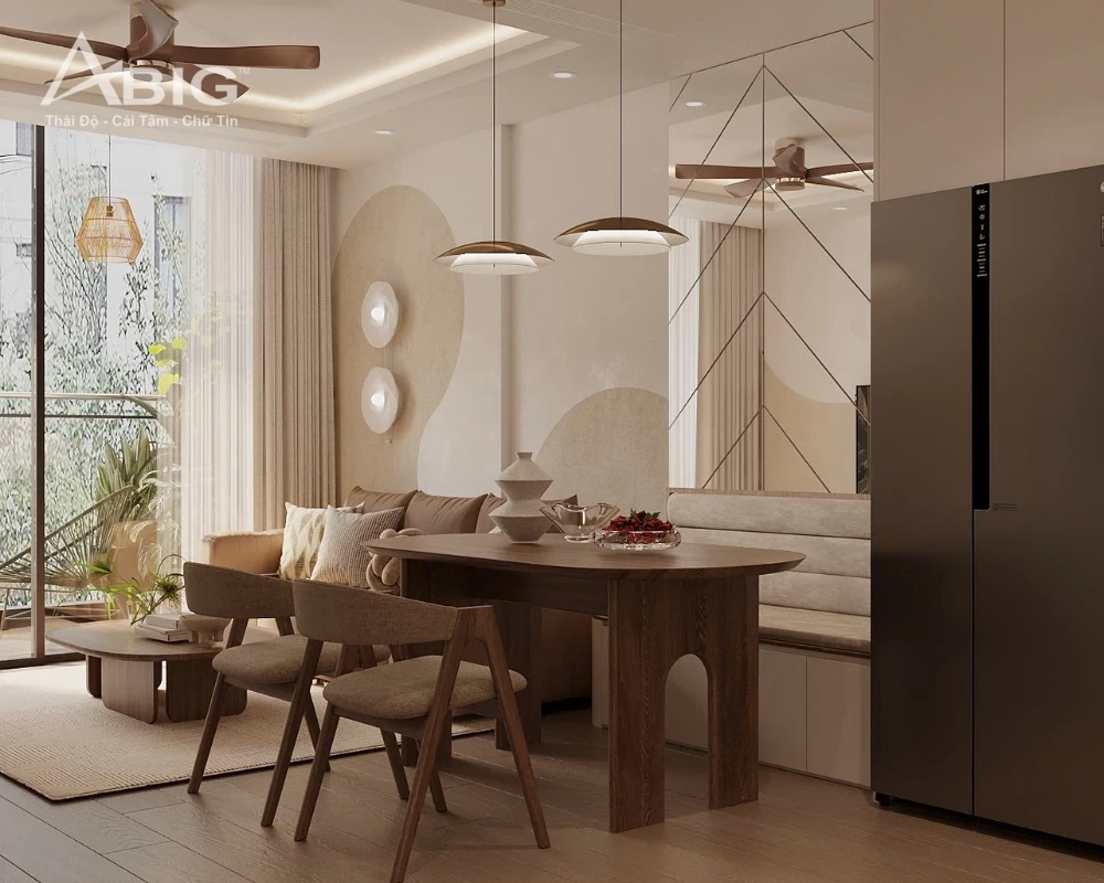 Mẫu thiết kế nội thất chung cư hiện đại cho căn hộ chung cư Sunshine Sky City