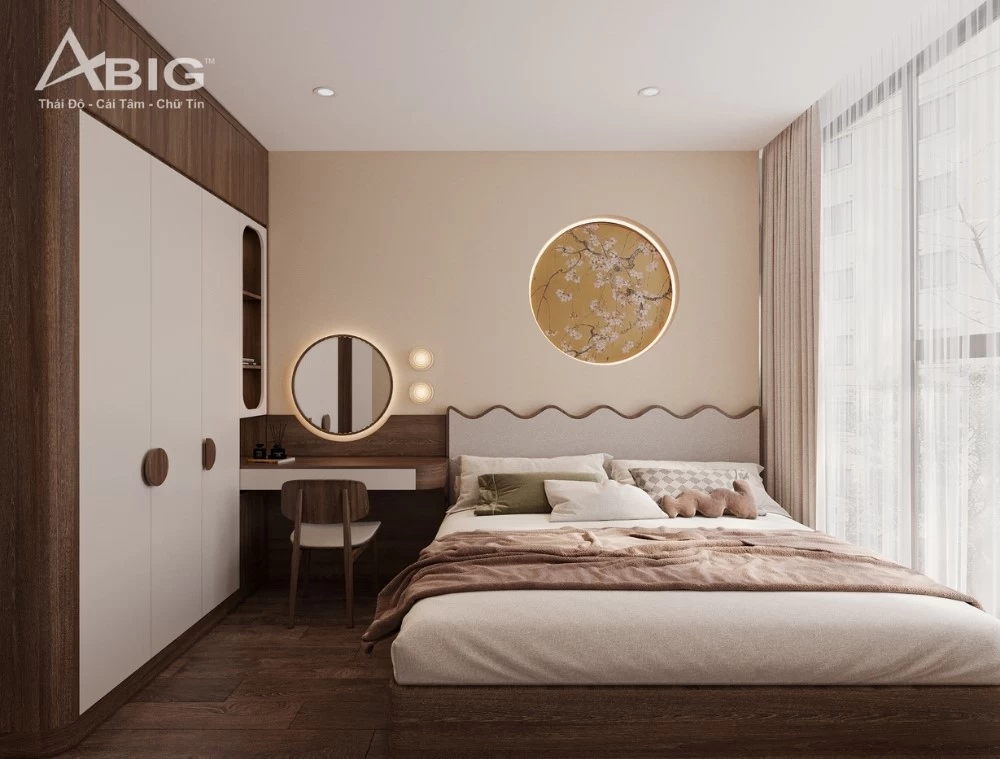 Mẫu thiết kế phòng ngủ chính cho căn hộ chung cư Sunshine Sky City