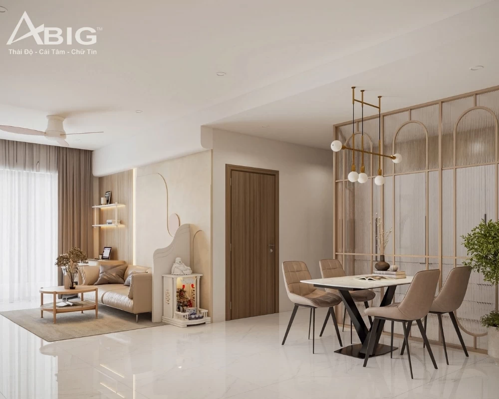Mẫu thiết kế nội thất chung cư hiện đại cho căn hộ chung cư Celadon City rộng 119m2