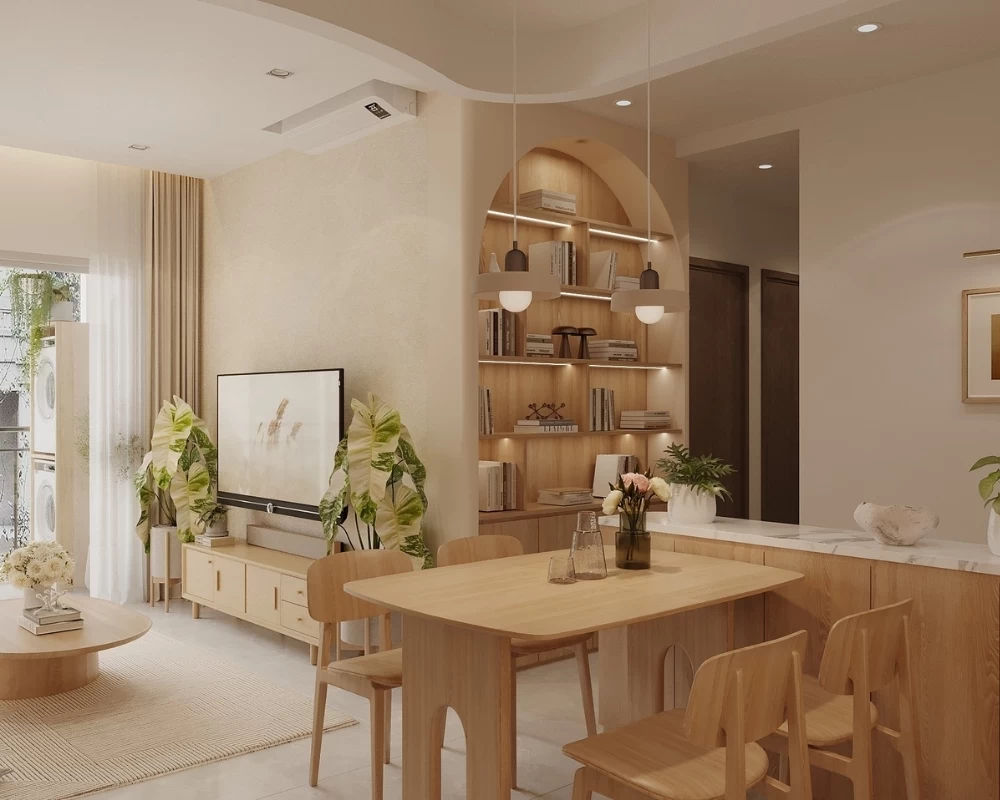 Căn hộ chung cư phong cách hiện đại