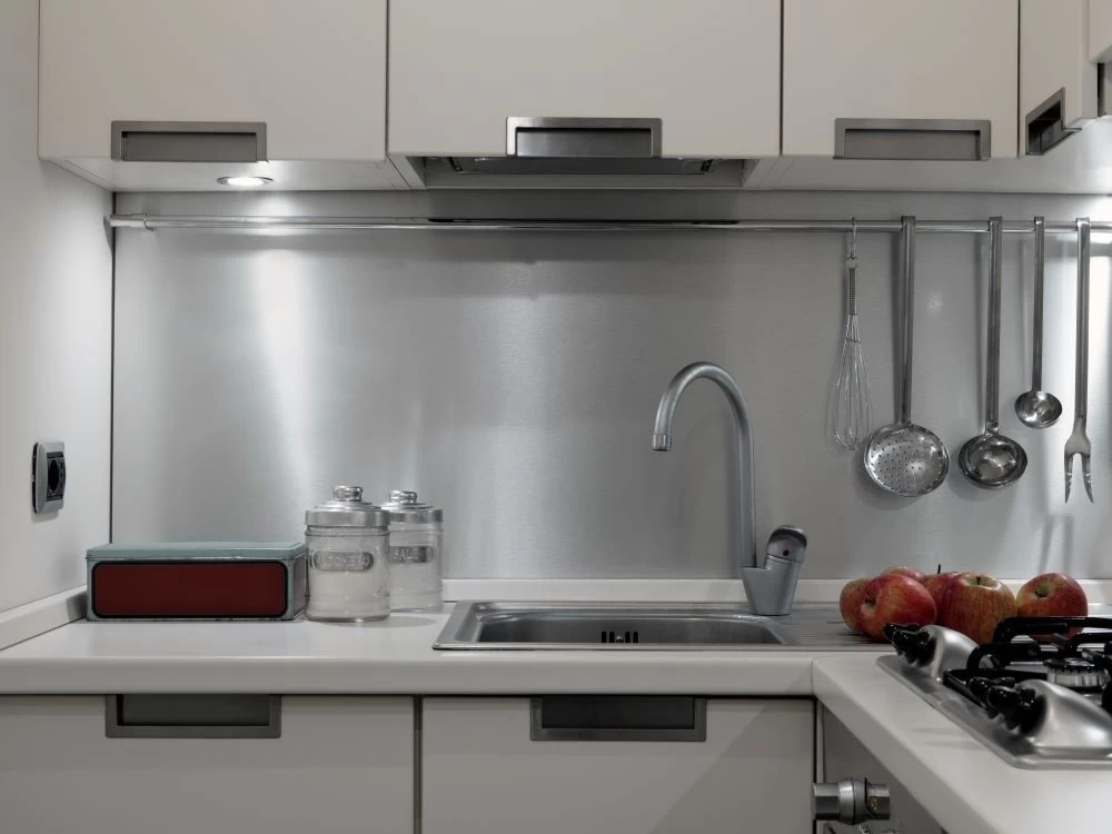 Mẫu backsplash inox