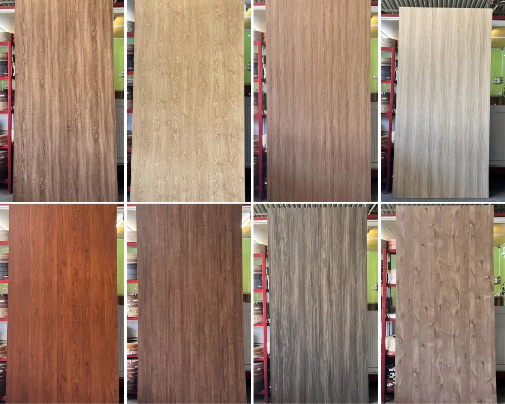 Bề mặt MDF phủ Melamine có đa dạng màu sắc, đường vân gỗ
