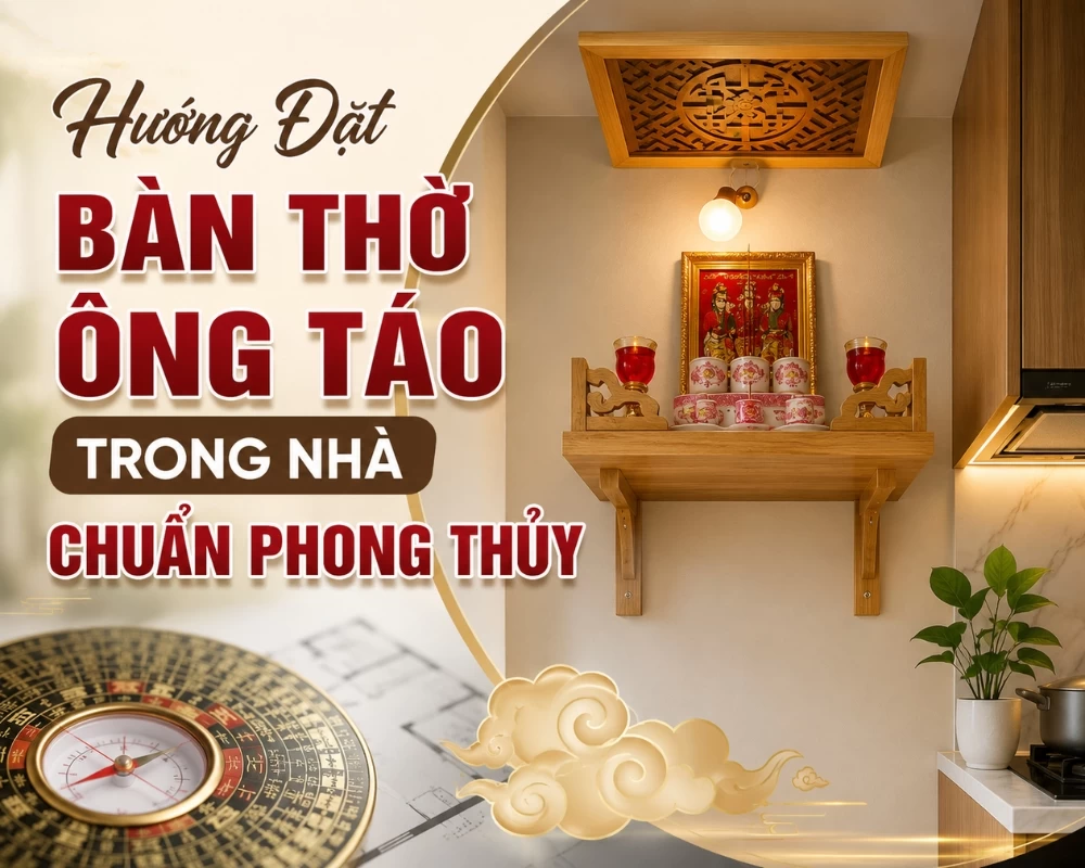 Hướng đặt bàn thờ Ông Táo trong nhà