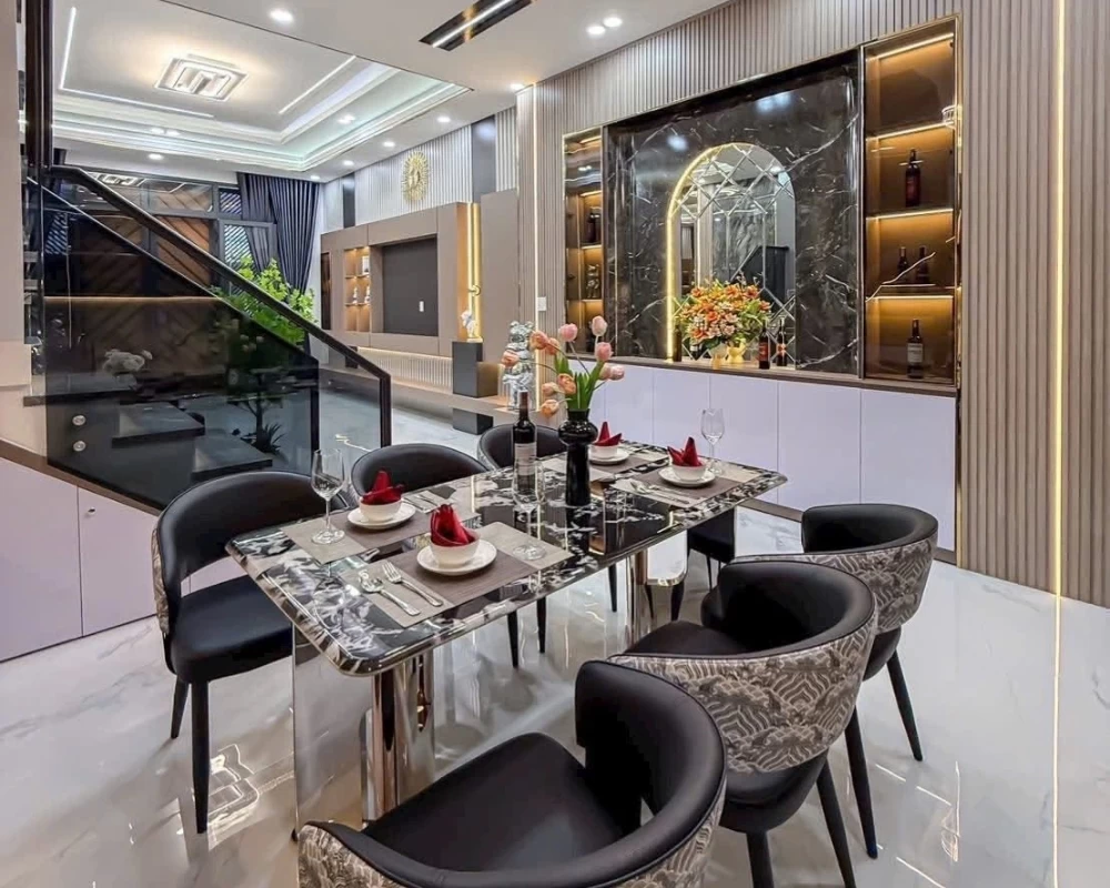 Khu vực bàn ăn tinh tế, thẩm mỹ