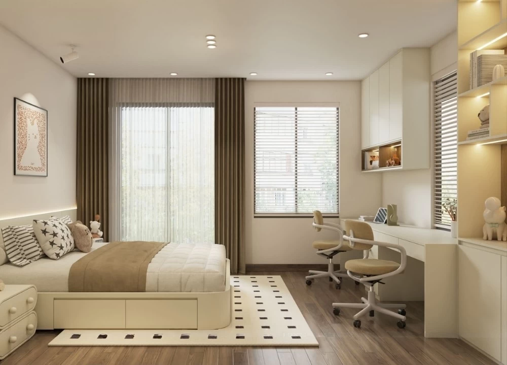 Mẫu phòng ngủ cho bé trai hiện đại, cao cấp