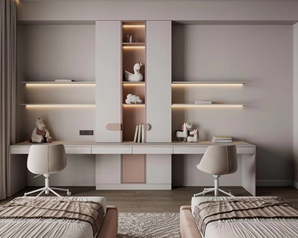 Kệ sách treo tường được thiết kế độc đáo, ấn tượng
