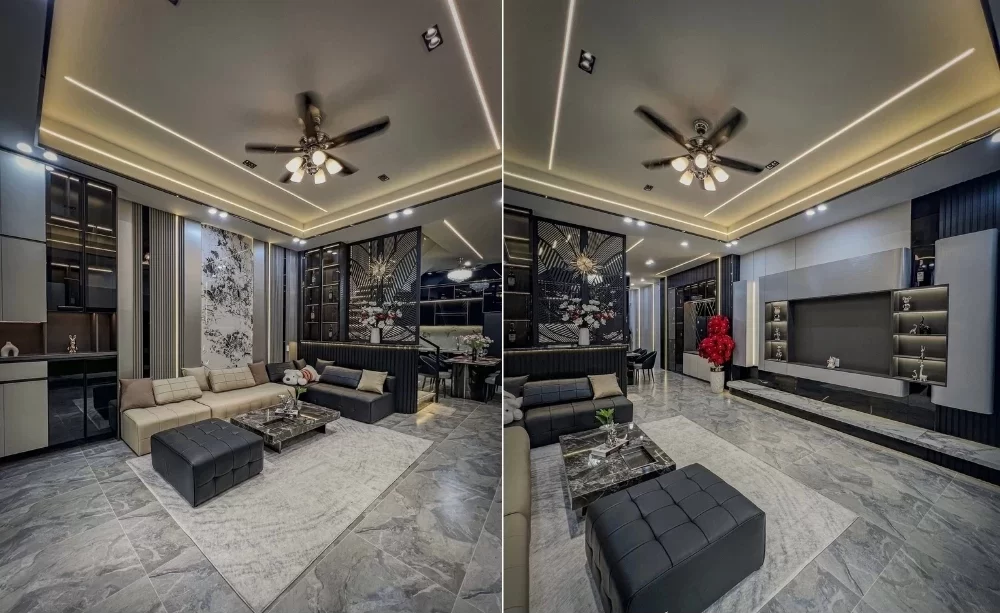 Mẫu thiết kế nội thất nhà phố theo phong cách luxury