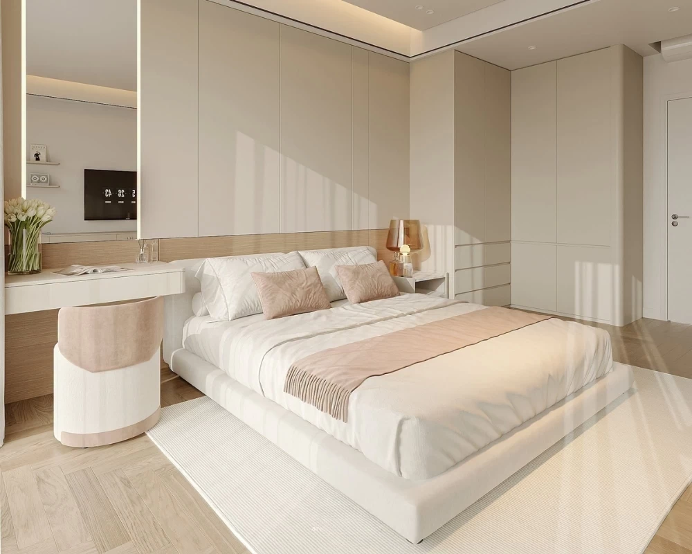 Mẫu thiết kế phòng ngủ nhà phố tạo cảm giác rộng rãi, thoáng đãng